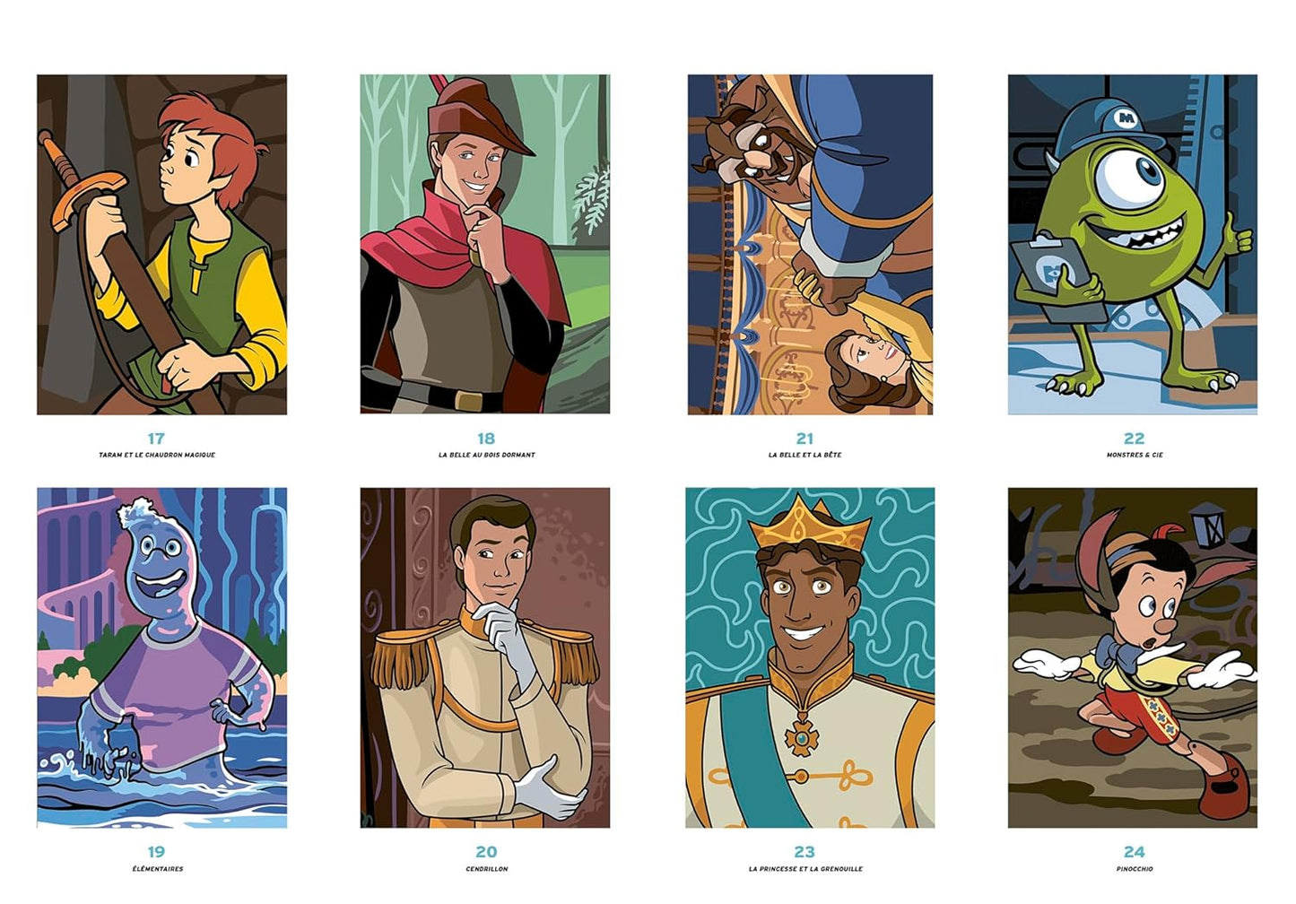 Disney - principes y heróis - Pintura por Números