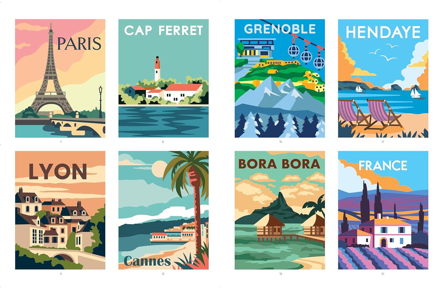 Tour pela França - Pintura por Números