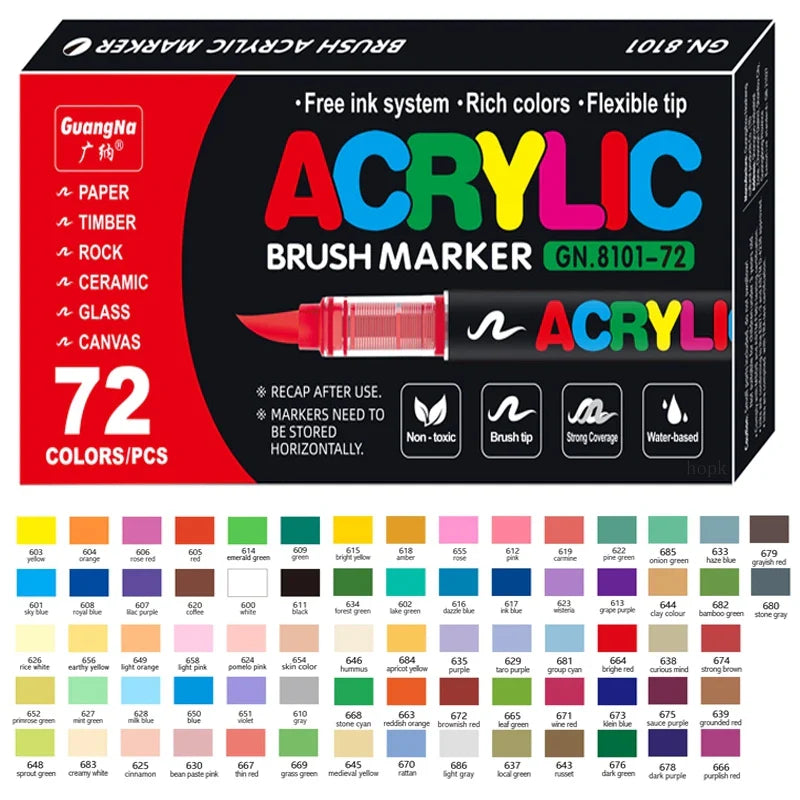 Rotuladores Acrílicos Tipo Brush