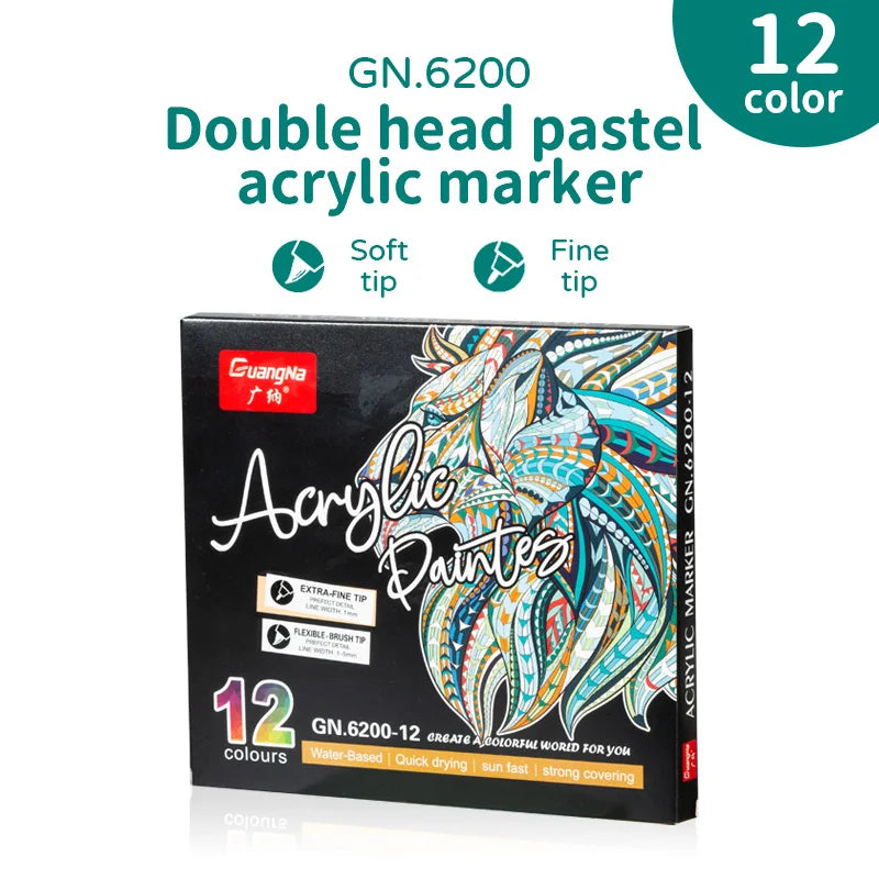 Rotuladores ArtDual Acrílicos - punta doble (pontilismo)